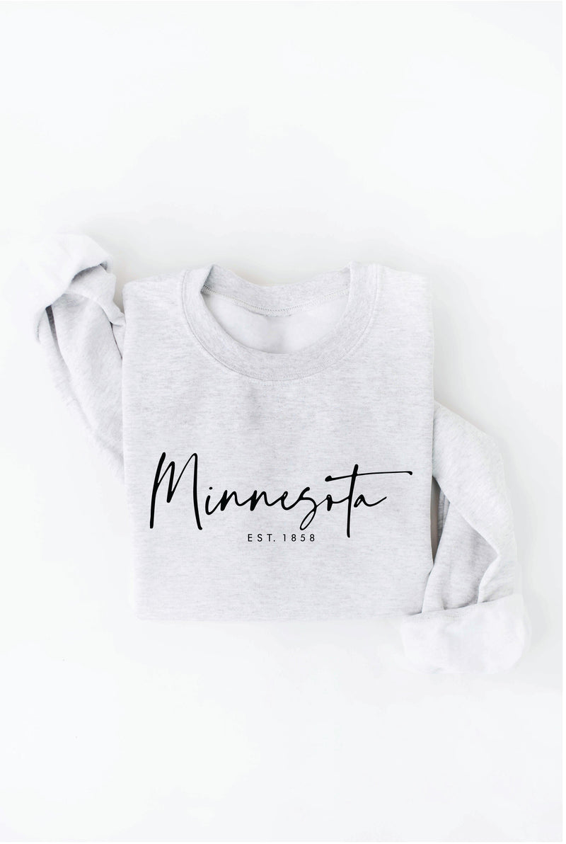 MINNESOTA EST.1858 Graphic Sweatshirt- White Heather