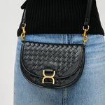 Shaula Woven Crossbody- Black