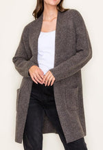 Tilly Sweater Cardigan- Dark Mocha