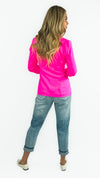 Kyle Long Sleeve Pocket Blazer- Ultra Pink
