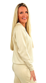 Maise Crew Neck Pullover- Natural