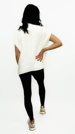 Sara Ann Oversized Sleeveless Sweater- White