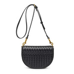 Shaula Woven Crossbody- Black