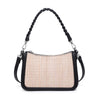 Lena Crossbody Handbag- Black/Natural