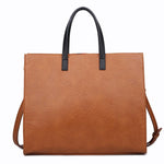 Brooklyn Tote Handbag- Tan