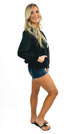Jules Bomber Jacket- Black