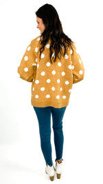 Keeley Boyfriend Cardigan- Camel/Ivory