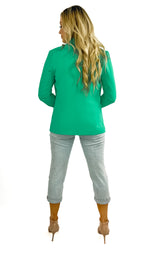 Kyle Long Sleeve Pocket Blazer- Jade Green