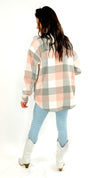 Laney Shacket/Jacket- Pink/Gray