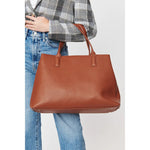 Michelle Satchel Handbag- Tan