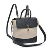 Kaki Backpack- Ivory/Black